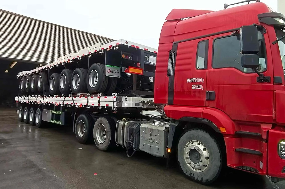 4 side wall trailer ready for shipment
